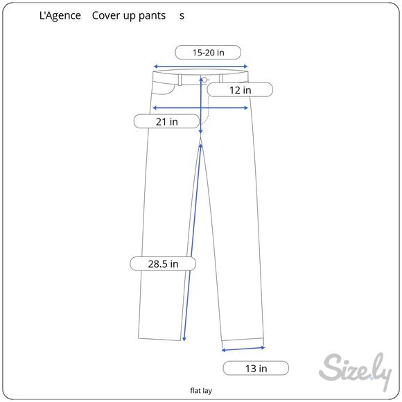 L'Agence Geraldine Cover Up Pant White Multi Paisley Print Relaxed S NEW - Picture 10 of 10